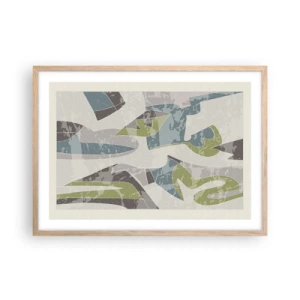 Poster in einem Rahmen aus heller Eiche - Komposition hinter dem Glas - 70x50 cm