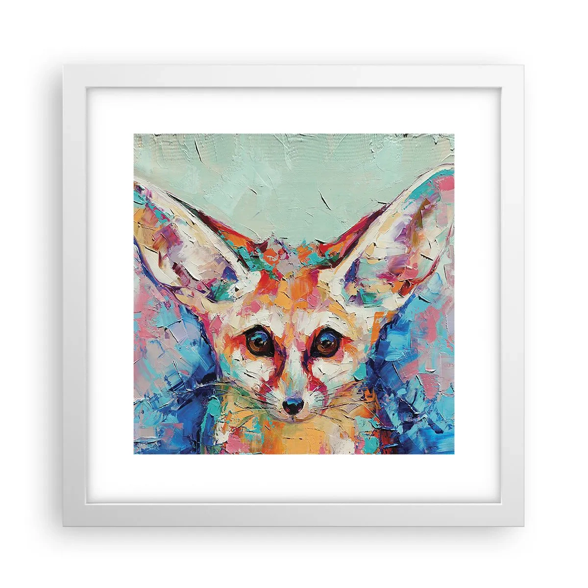 Poster in einem weißen Rahmen - Bist du bereit für mich? - 30x30 cm