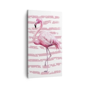 Bild auf Leinwand - Leinwandbild - In Würde, aber in Pink - 45x80 cm