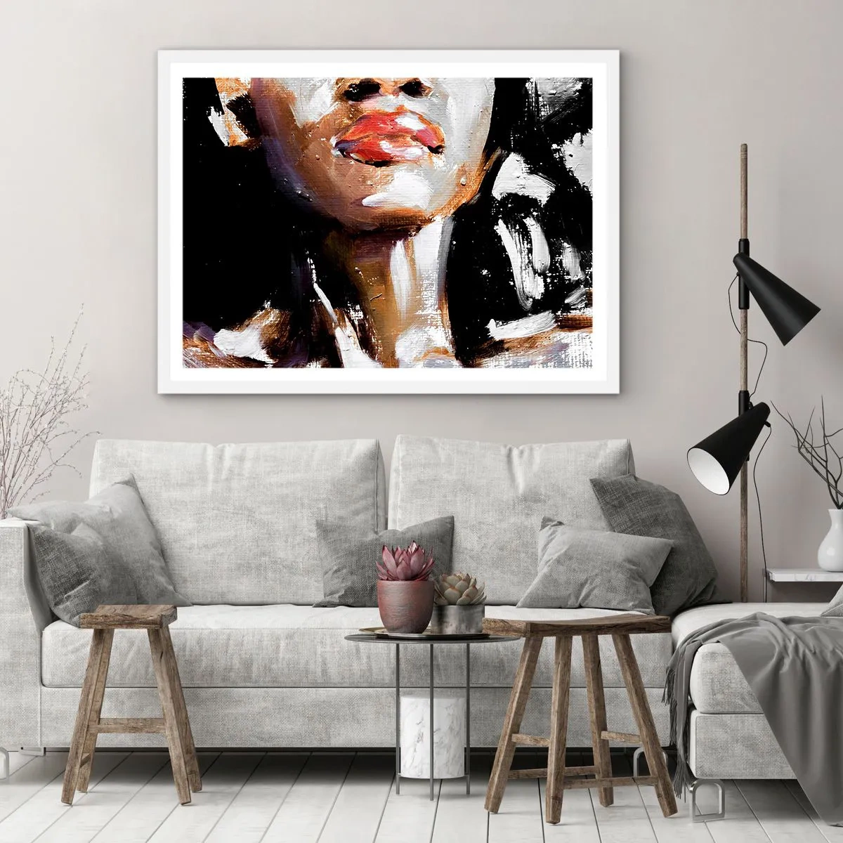 Poster in einem weißen Rahmen - Stolz ohne Vorurteile - 40x30 cm