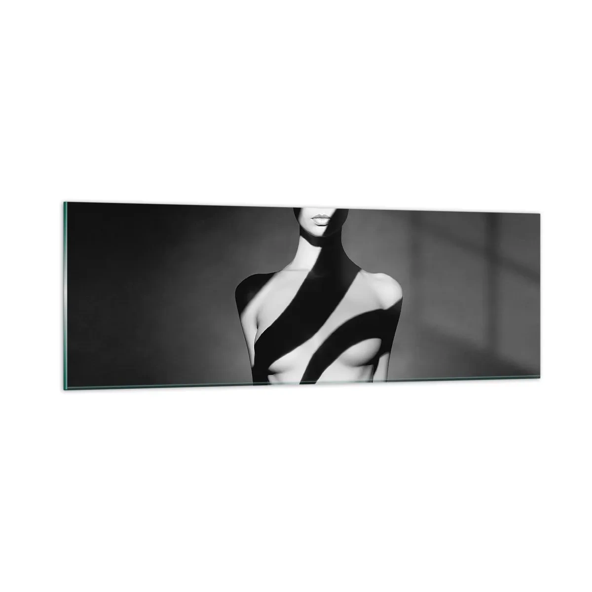 Glasbild - Bild auf glas - In Glanz und Schatten - 90x30 cm