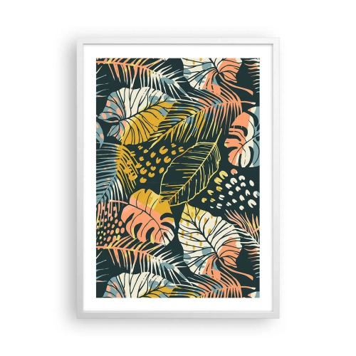 Poster in einem weißen Rahmen - Grüne Fantasie - 50x70 cm