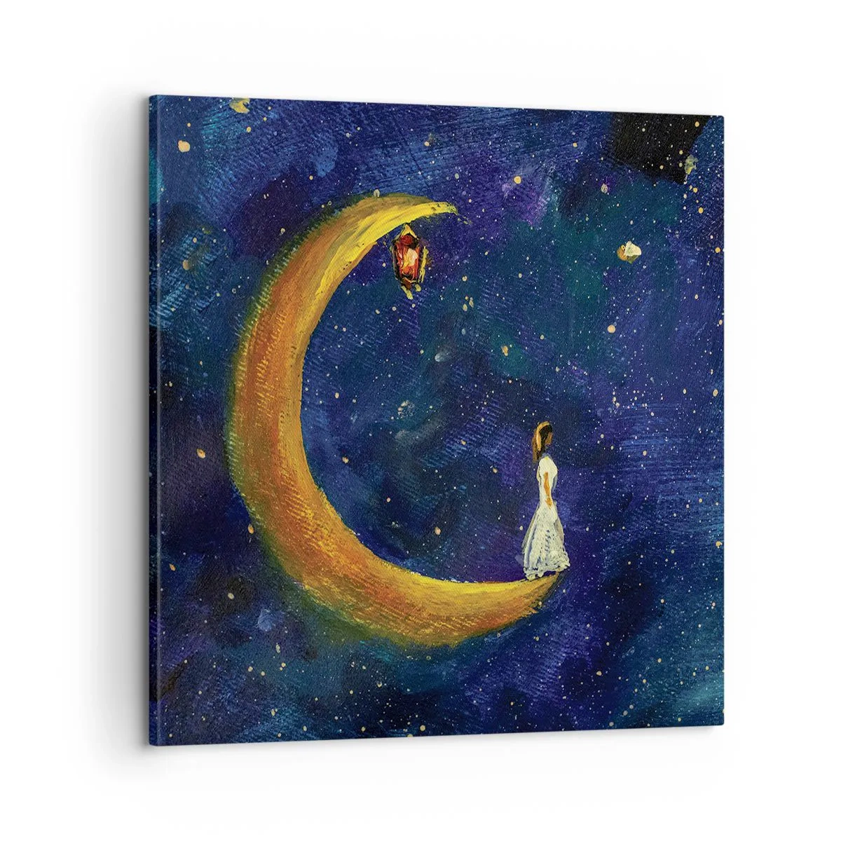 Bild auf Leinwand - Leinwandbild - Der Ruf der Welt - 60x60 cm