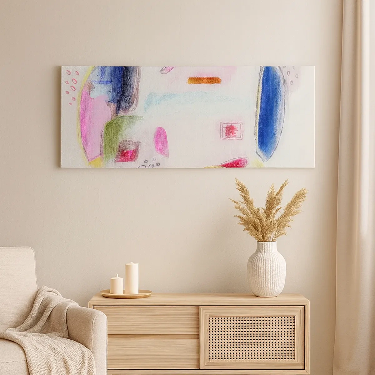 Bild auf Leinwand - Leinwandbild - Eher konvex als konkav oder flach - 30x30 cm