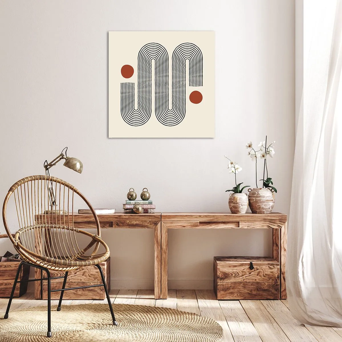 Bild auf Leinwand - Leinwandbild - Vom Anfang bis zum Ende - 60x60 cm