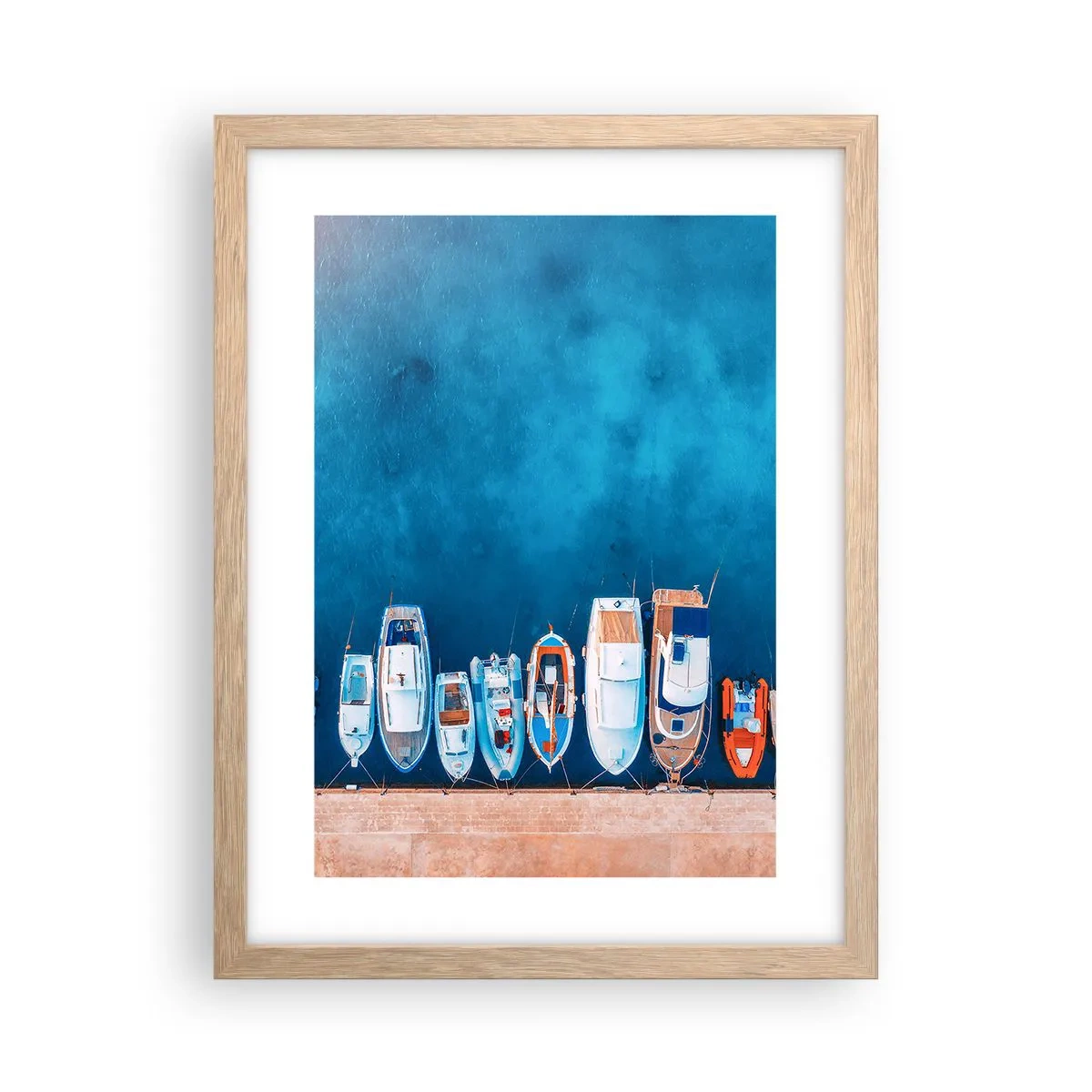 Poster in einem Rahmen aus heller Eiche - In einer Reihe - 30x40 cm