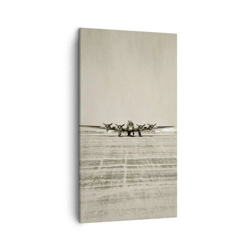 Bild auf Leinwand - Leinwandbild - Wie immer bereit - 45x80 cm