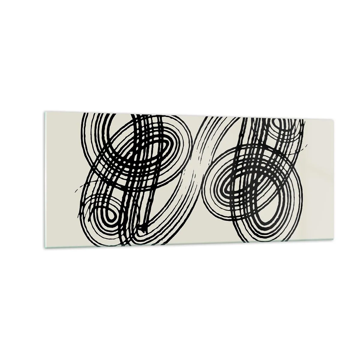 Glasbild - Bild auf glas - Es kam spontan heraus - 100x40 cm