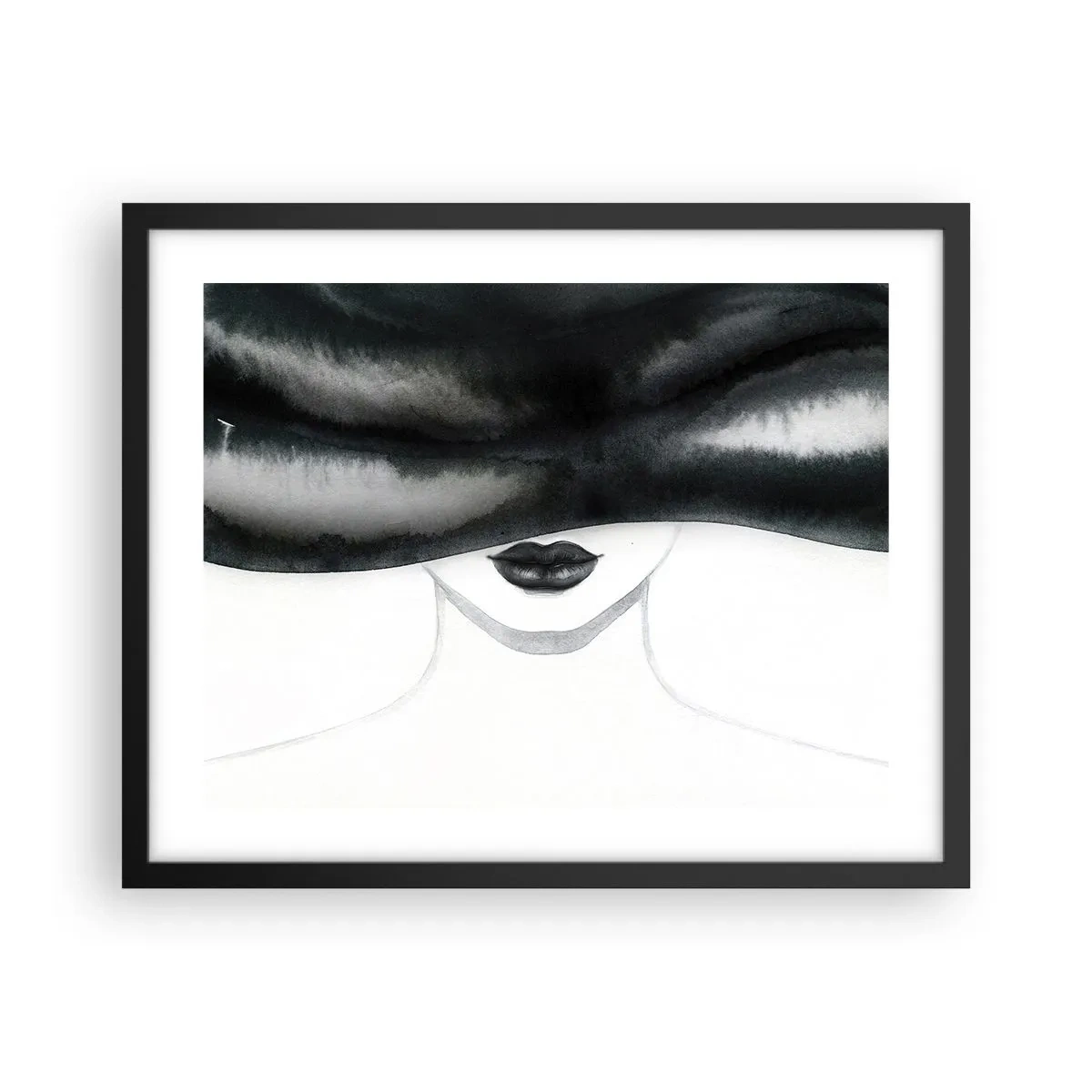 Poster in einem schwarzem Rahmen - Ein sinnliches Geheimnis - 50x40 cm