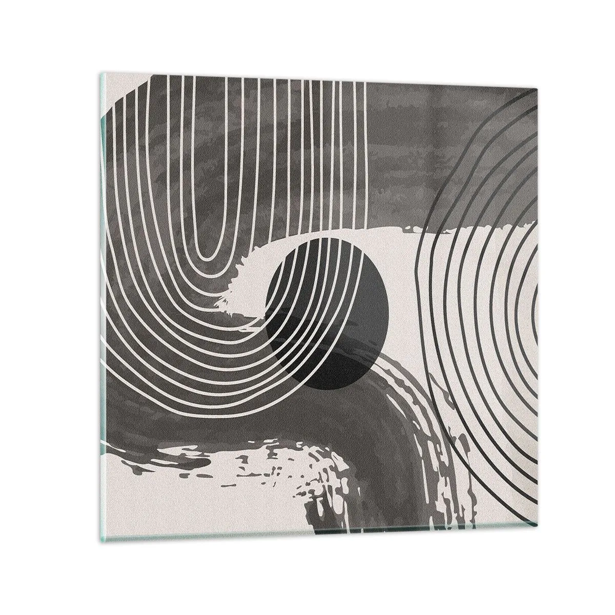 Glasbild - Bild auf glas - Oval gewinnt - 50x50 cm