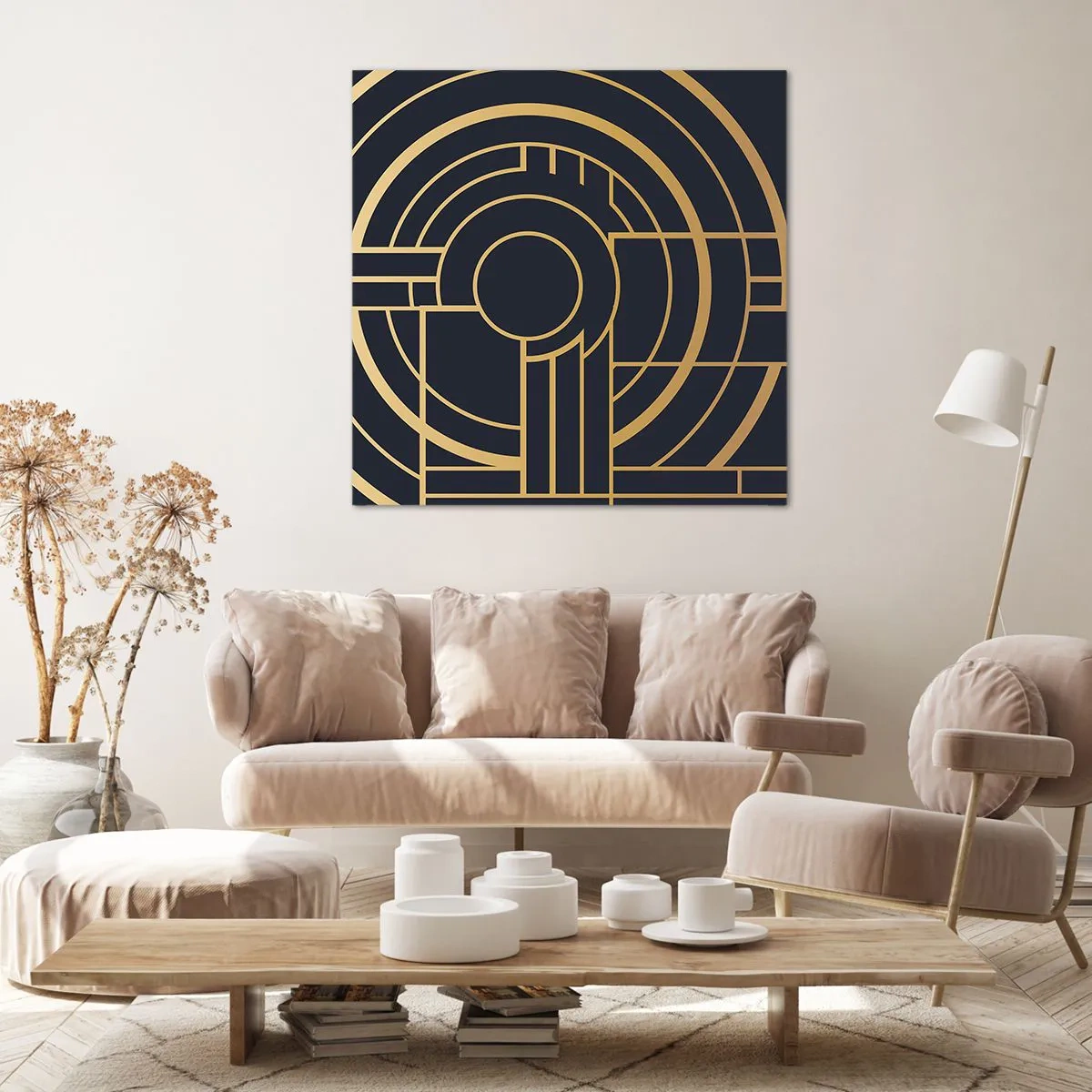 Bild auf Leinwand - Leinwandbild - Wendungen der Dinge - 60x60 cm