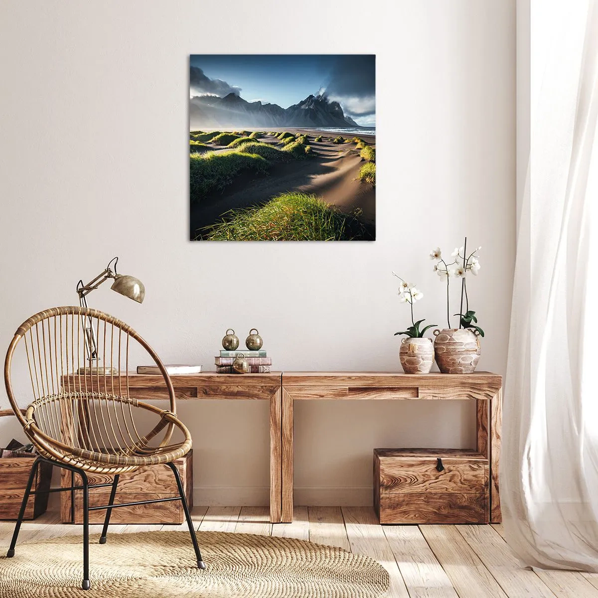 Bild auf Leinwand - Leinwandbild - Harmonie der Elemente - 40x40 cm