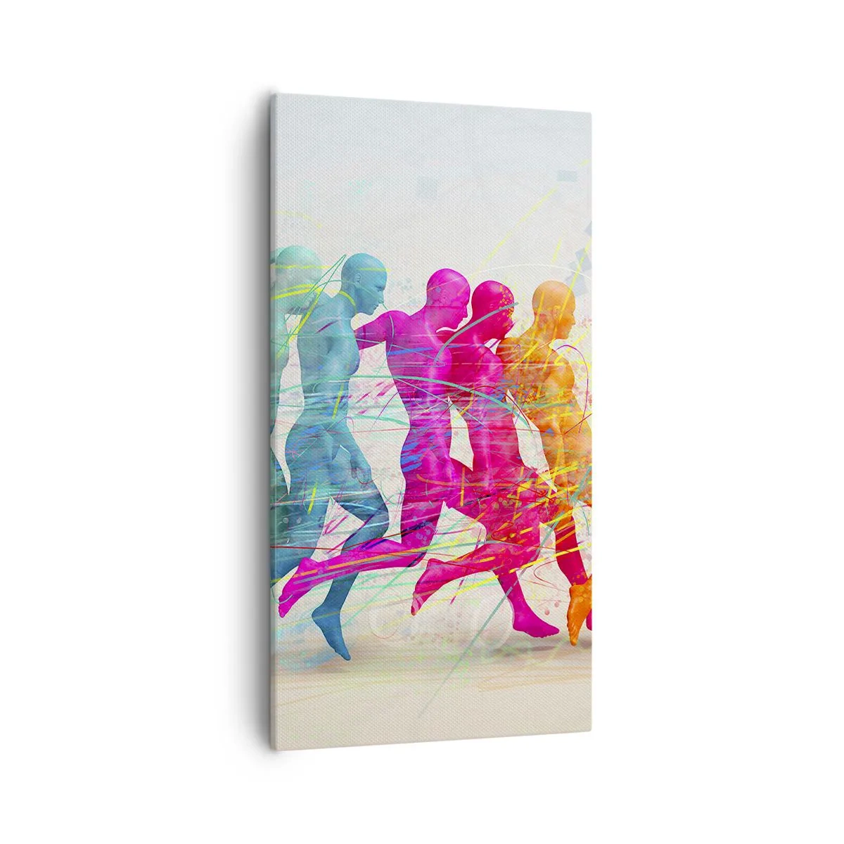 Bild auf Leinwand - Leinwandbild - Harmonie der Bewegung - 55x100 cm