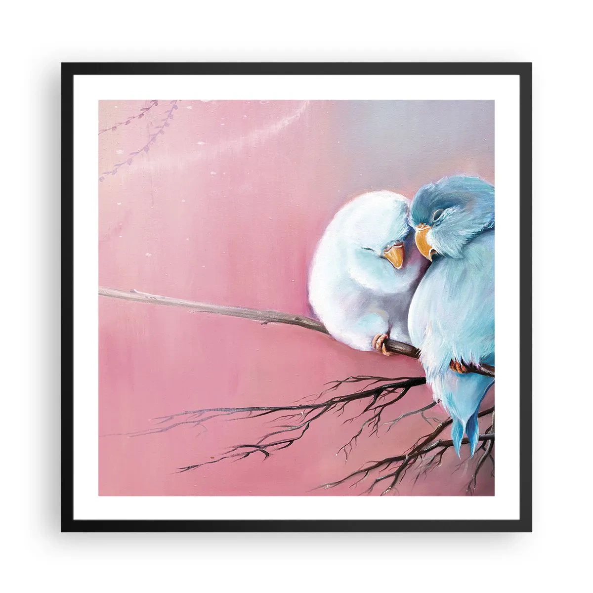 Poster in einem schwarzem Rahmen - Was kann ich hier hinzufügen? ... - 60x60 cm