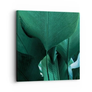 Bild auf Leinwand - Leinwandbild - Dem Licht zugewandt - 40x40 cm