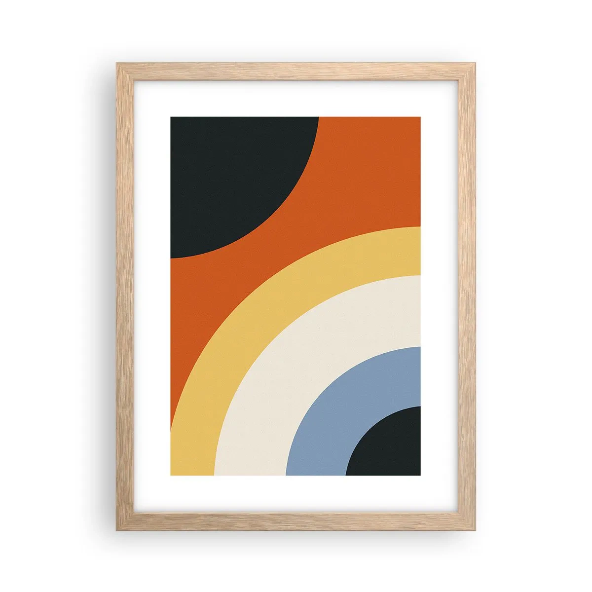 Poster in einem Rahmen aus heller Eiche - Zu mir selbst - 30x40 cm