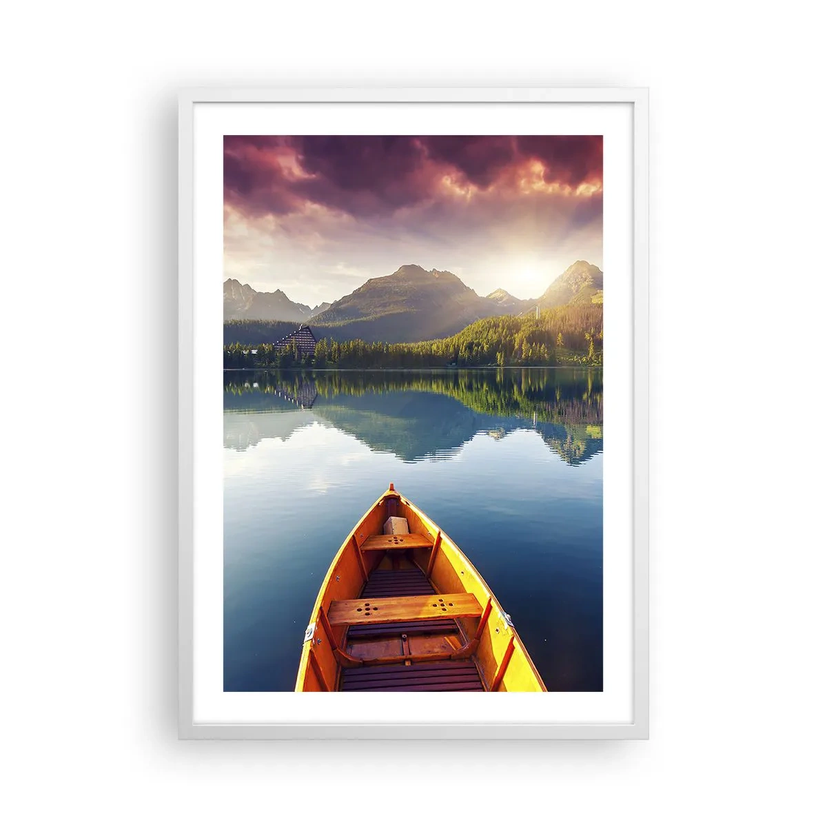 Poster in einem weißen Rahmen - Nichts gegen die Natur - 50x70 cm