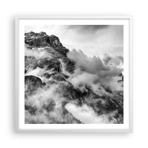 Poster in einem weißen Rahmen - Schön und grausam - 60x60 cm