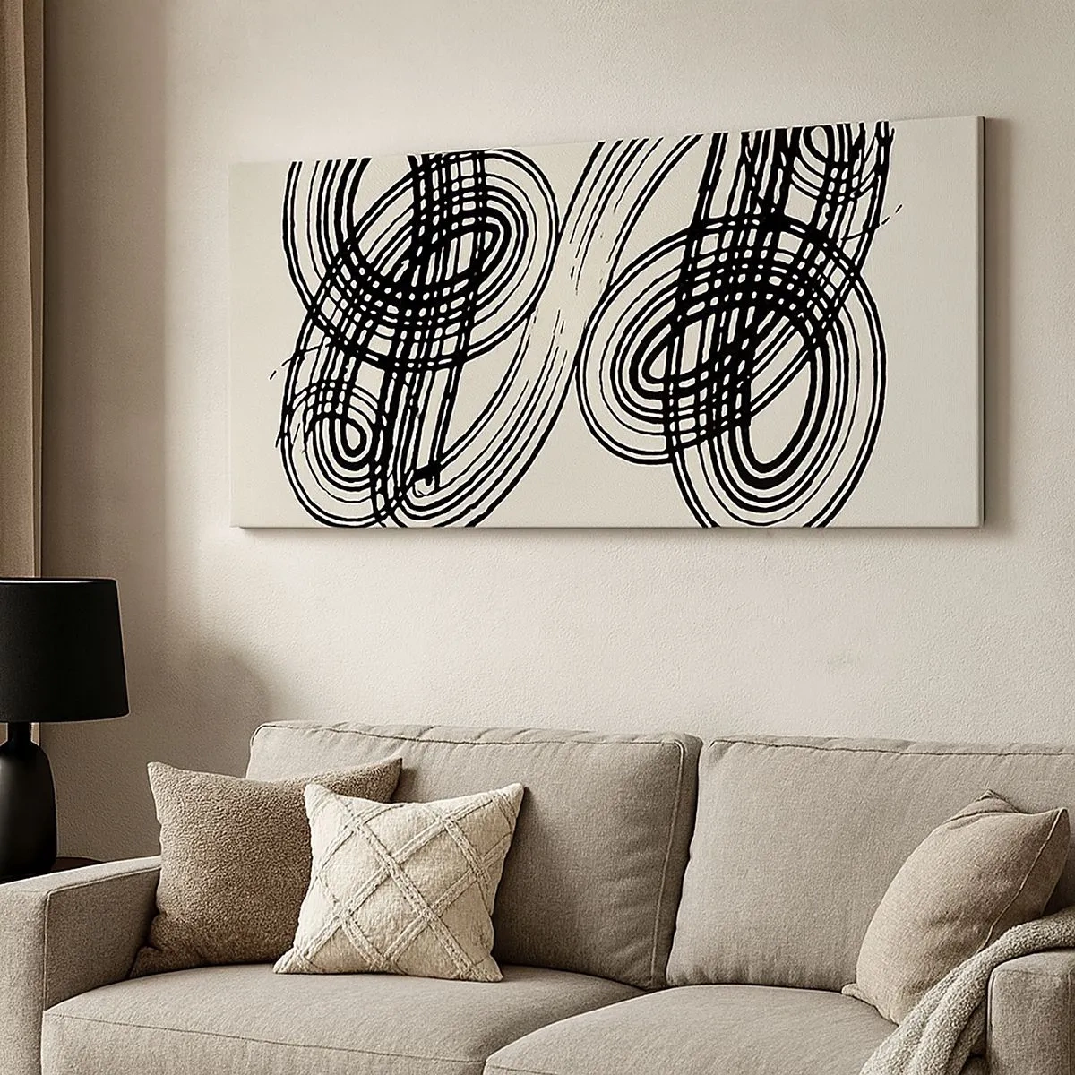 Bild auf Leinwand - Leinwandbild - Es kam spontan heraus - 100x40 cm