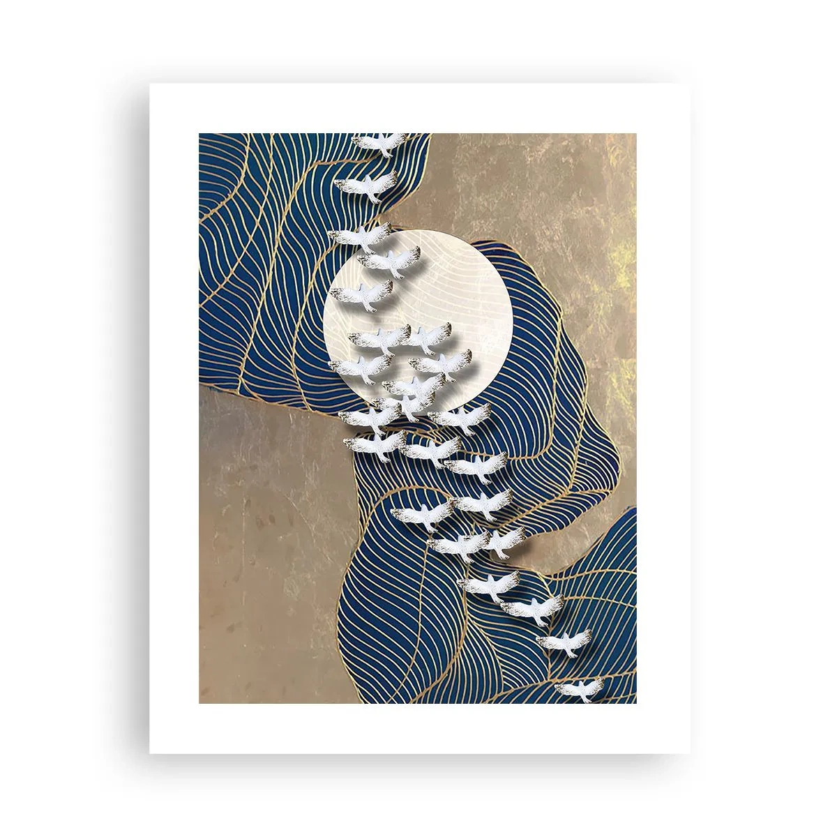 Poster - Freiheit, Wandern, Gemeinschaft - 40x50 cm