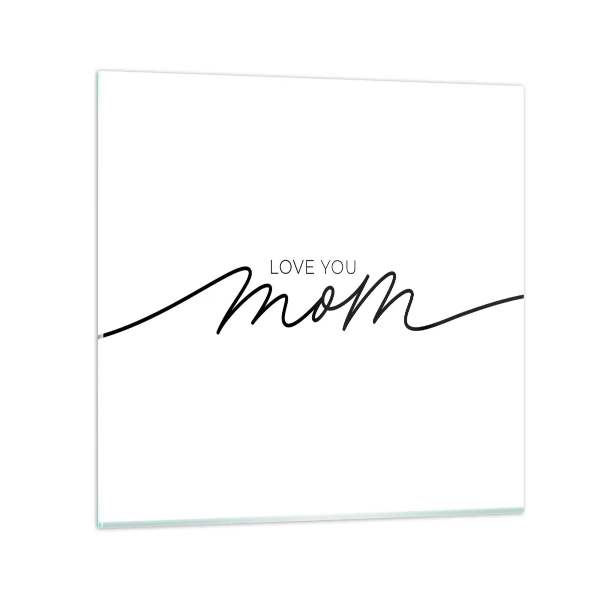 Glasbild - Bild auf glas - Große Emotionen - 40x40 cm