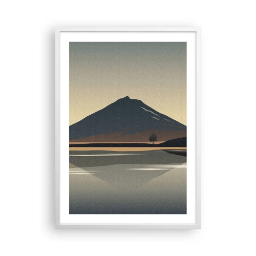 Poster in einem weißen Rahmen - Spiegelreflexion - 50x70 cm