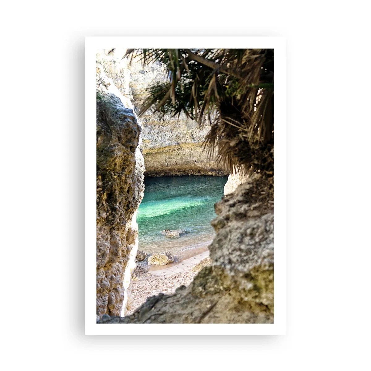 Poster - Türkisfarbene Bucht - 61x91 cm