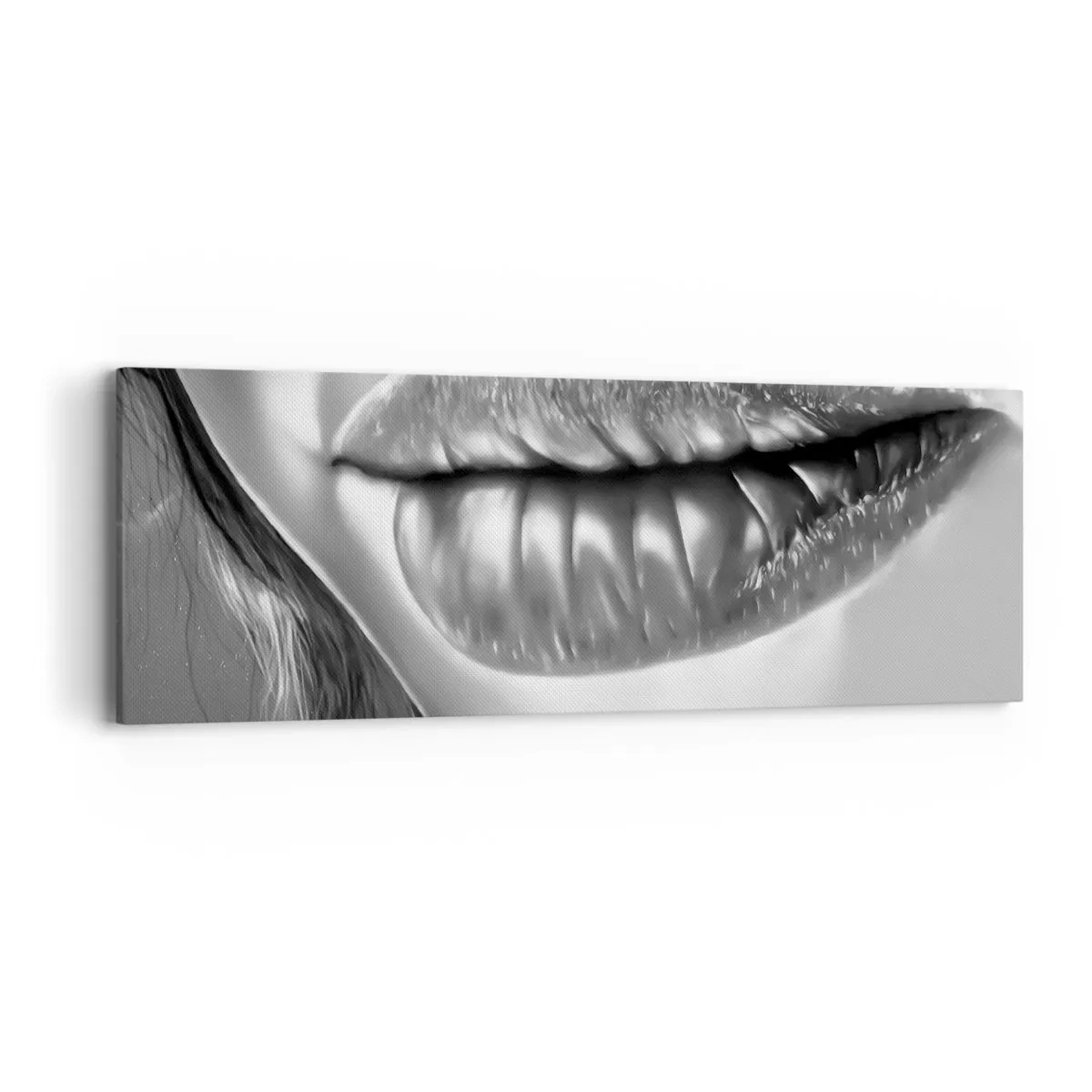 Bild auf Leinwand - Leinwandbild - Ich weiß, was du denkst… - 90x30 cm