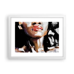 Poster in einem weißen Rahmen - Stolz ohne Vorurteile - 40x30 cm