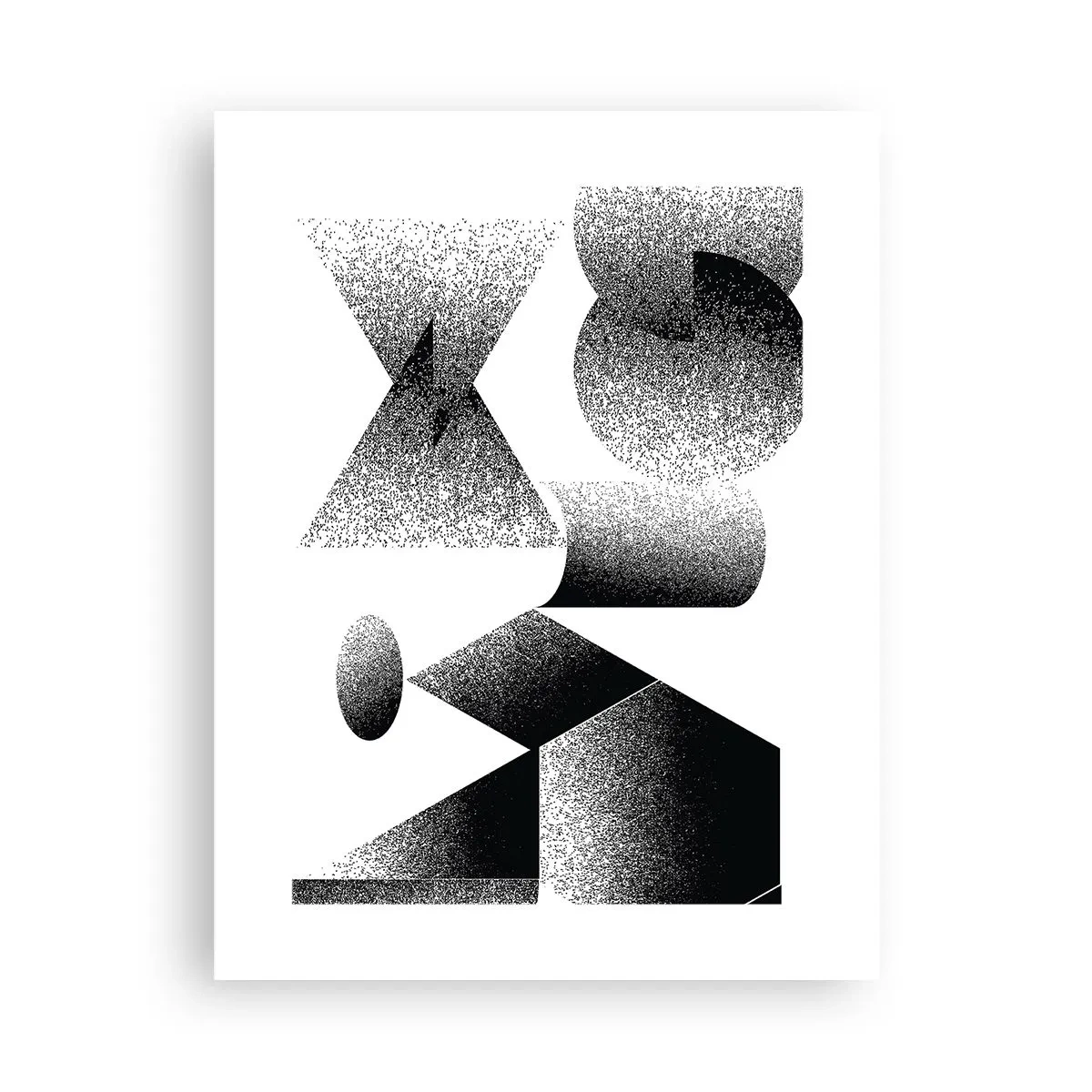 Poster - Winkel und Ovale - 30x40 cm