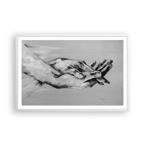 Poster in einem weißen Rahmen - Anfang… - 91x61 cm