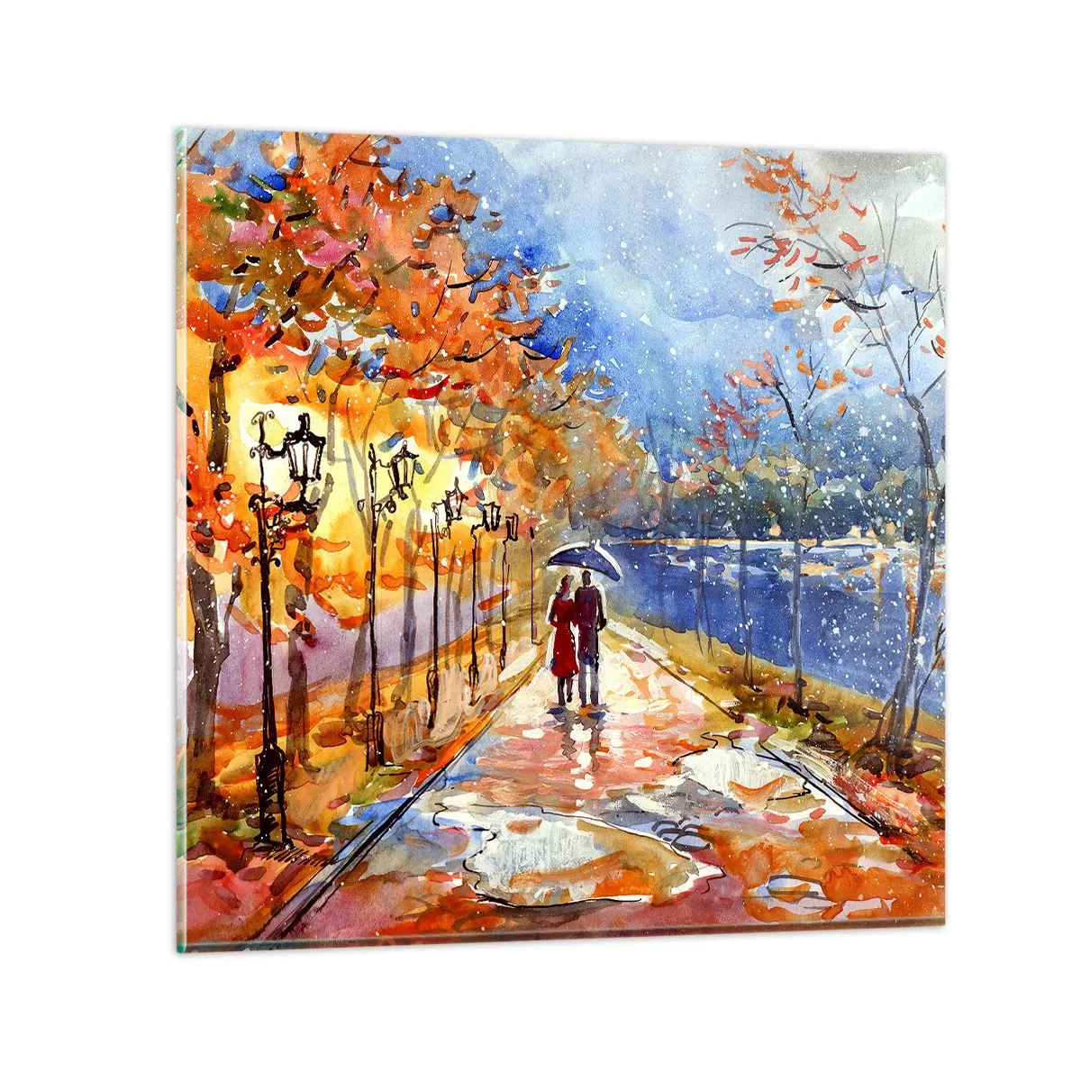 Glasbild - Bild auf glas - Gemeinsam bis an die Grenze der Zeit - 30x30 cm