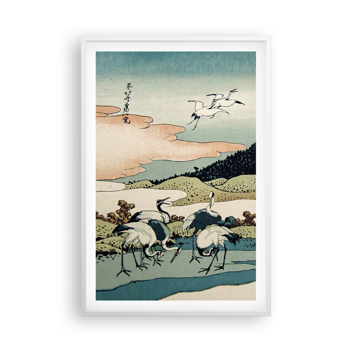 Poster in einem weißen Rahmen - Im japanischen Geist - 61x91 cm