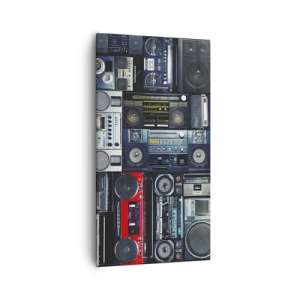 Bild auf Leinwand - Leinwandbild - Sehnsucht nach den 1980er Jahren - 55x100 cm