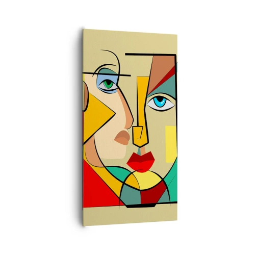 Bild auf Leinwand - Leinwandbild - Passendes Paar - 65x120 cm