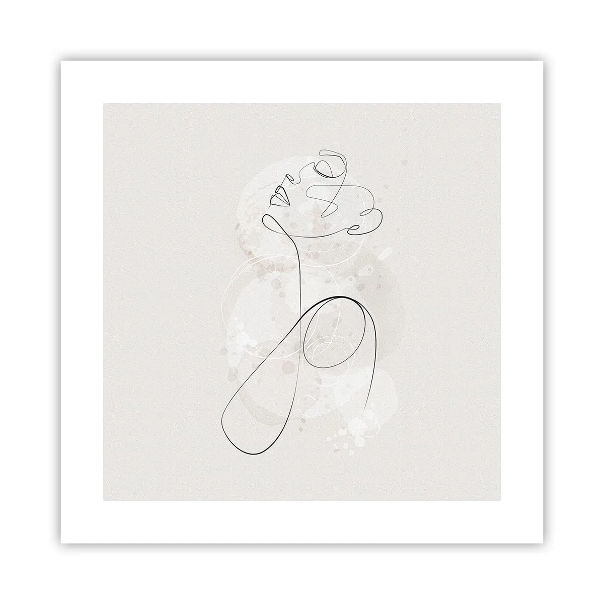 Poster - Die Spirale der Schönheit - 40x40 cm