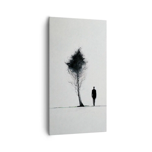 Bild auf Leinwand - Leinwandbild - Wir wandern alle - 55x100 cm