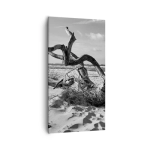 Bild auf Leinwand - Leinwandbild - Meeresskulptur - 55x100 cm