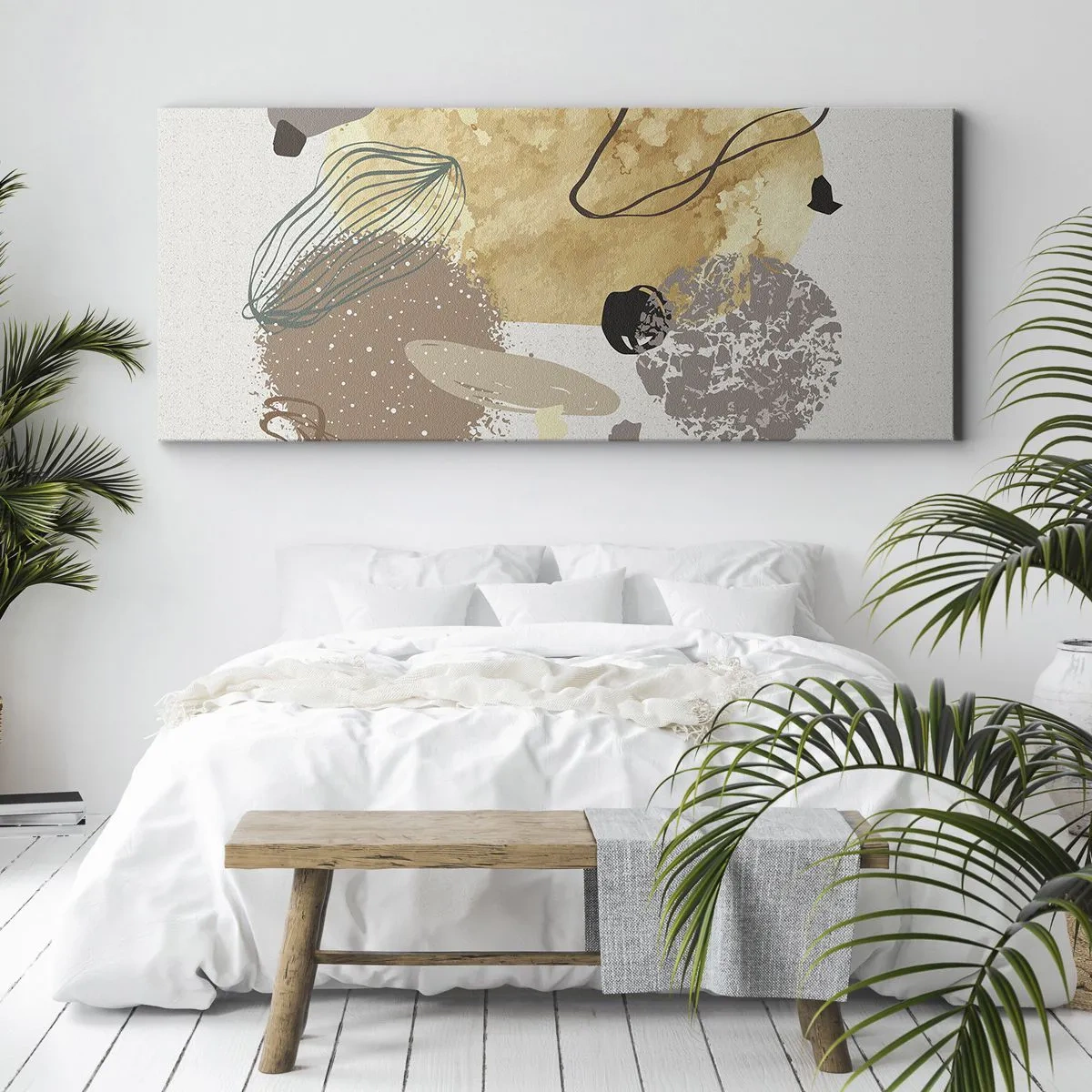 Bild auf Leinwand - Leinwandbild - Angewandte Plumkologie - 100x40 cm