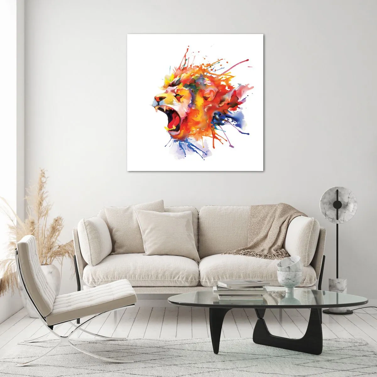 Glasbild - Bild auf glas - Um vor Wut zu explodieren - 70x70 cm