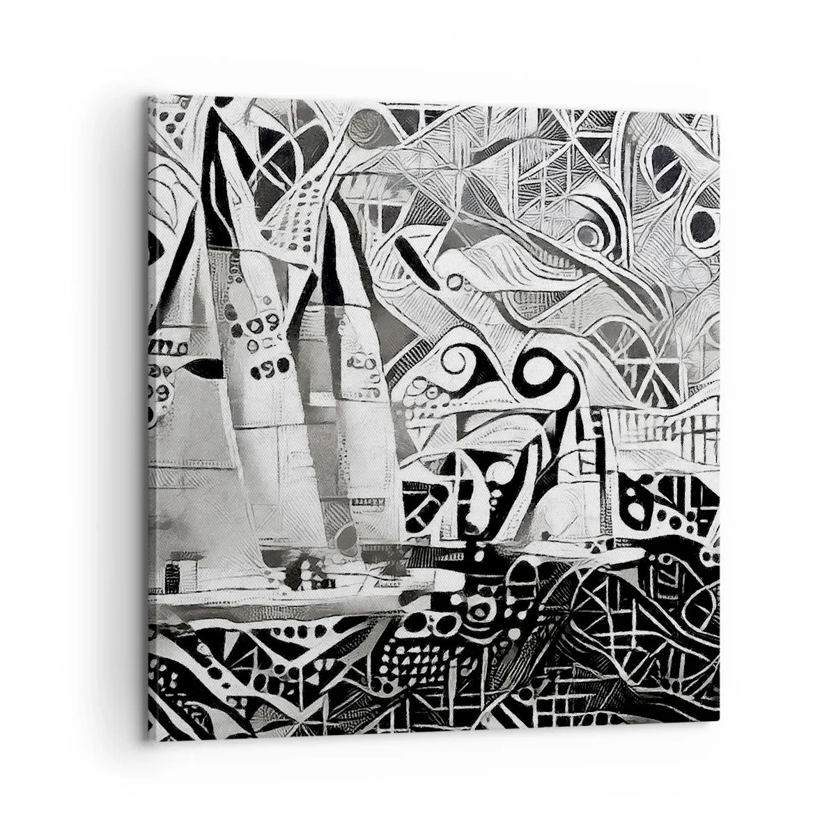 Bild auf Leinwand - Leinwandbild - Zwischen den Wellen - 60x60 cm