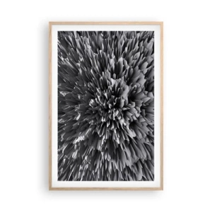 Poster in einem Rahmen aus heller Eiche - Härter kann es nicht werden - 61x91 cm