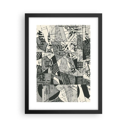 Poster in einem schwarzem Rahmen - Die Dynamik der Gegenwart - 30x40 cm