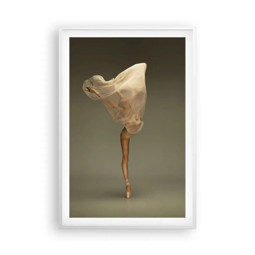 Poster in einem weißen Rahmen - Es wird bald auffliegen - 61x91 cm