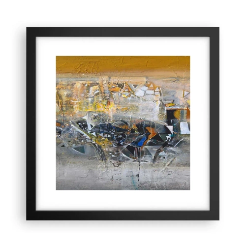 Poster in einem schwarzem Rahmen - Alles wird gut - 30x30 cm