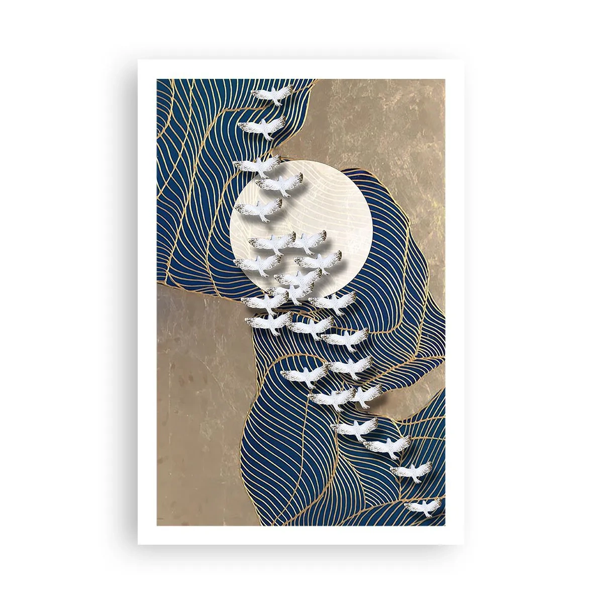 Poster - Freiheit, Wandern, Gemeinschaft - 61x91 cm