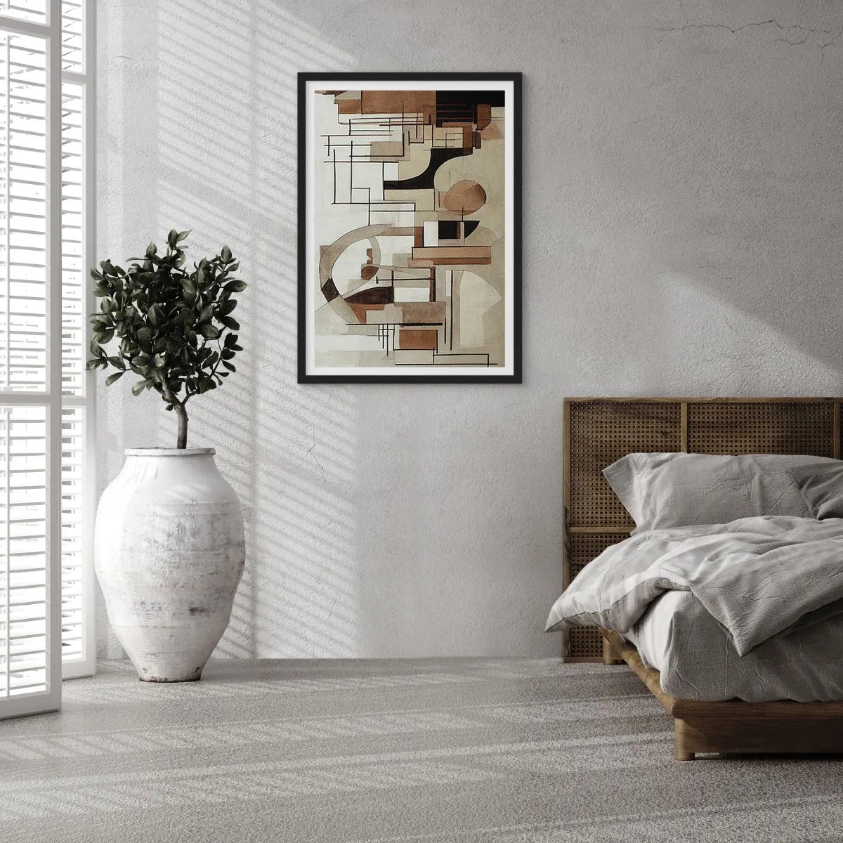 Poster in einem schwarzem Rahmen - Stadtbild 2.0 - 61x91 cm