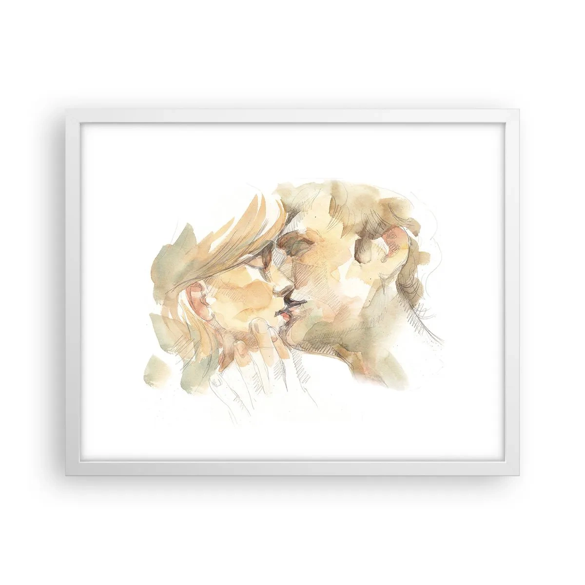 Poster in einem weißen Rahmen - Hälfte gefunden? - 50x40 cm