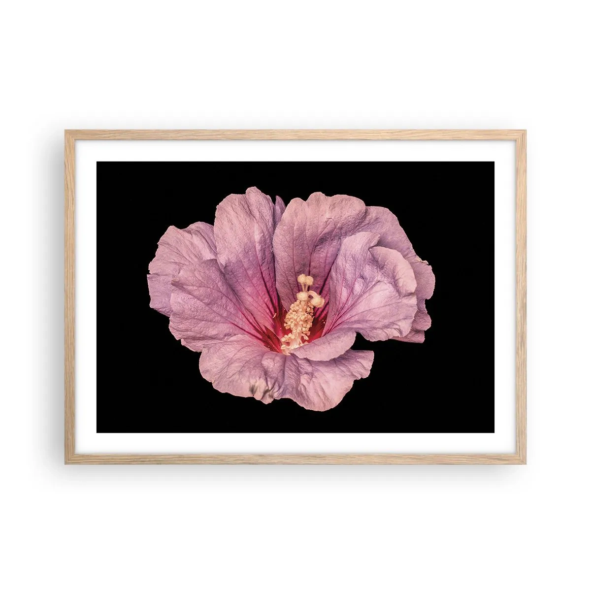 Poster in einem Rahmen aus heller Eiche - Direkt ins Herz - 70x50 cm