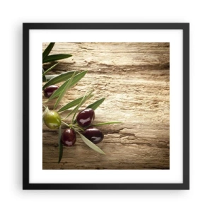 Poster in einem schwarzem Rahmen - Direkt aus der Natur - 40x40 cm